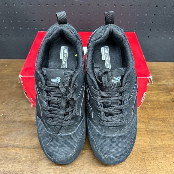 New W/ Box! Men’s New Balance Elite Lite SD10 Composite Toe Black Work Sneakers - Picture 3 of 5